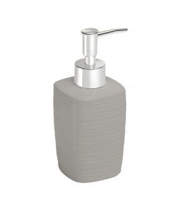 Gedy dispenser sapone Kelly grigio ceramica quadrato 7,2x7,2x16,3 cm