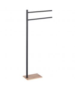 Gedy Piantana portasciugamani con base in resina Nero Matt
