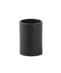 Gedy Portaspazzolini bagno Brenda nero matt - Resina - 10x7x7 cm