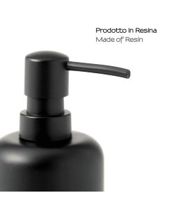 Gedy dosasapone bagno Brenda 350 ml resina nero matt design moderno