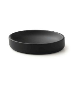 Gedy Portasapone da Appoggio Brenda Nero Matt in Resina 13,7x9,8 cm