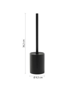 Gedy Scopino bagno Brenda in resina nero matt 36,2 cm da appoggio