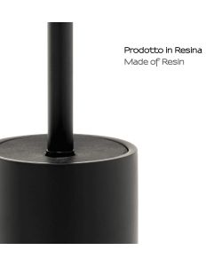 Gedy Scopino bagno Brenda in resina nero matt 36,2 cm da appoggio