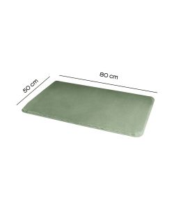 Gedy Tappeto Bagno Fuzzy Verde Morbido Antiscivolo 50x80 cm