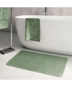 Gedy Tappeto Bagno Fuzzy Verde Morbido Antiscivolo 50x80 cm