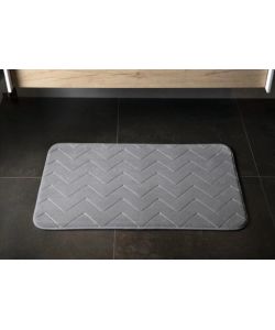 Tappeto da Bagno Antiscivolo in Memory Foam - 50x80 cm - Grigio