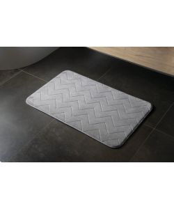 Tappeto da Bagno Antiscivolo in Memory Foam - 50x80 cm - Grigio