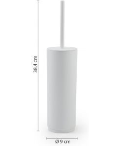 Gedy Scopino Bagno WC Bianco Opaco da Appoggio diam. 9 x H 38,4 cm