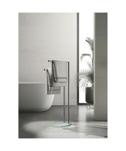 Gedy Porta Asciugamani da Terra Bonn Cromato 81,4 cm Design Elegante