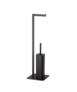 Gedy Piantana Felix con portarotolo e scopino WC Nero Matt