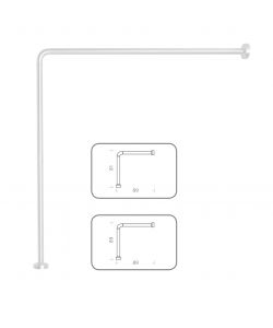 Telaio Doccia Universale Bianco 90x90-80x170-90x85 cm in Alluminio