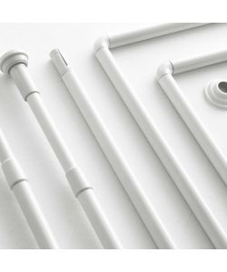 Telaio Doccia Universale Bianco 90x90-80x170-90x85 cm in Alluminio