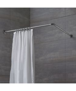 Gedy Asta Angolare per Tenda Doccia - Cromata - 810 mm