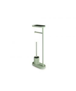 Gedy Piantana Porta Rotolo e Scopino Bagno Verde Chiaro Opaco 68 cm