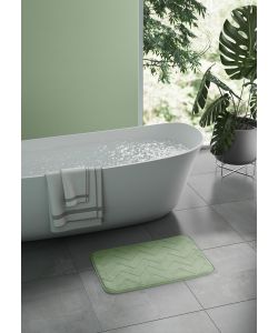 Tappeto Antiscivolo Mousse Verde 40x60 cm in Memory Foam 1,5 cm