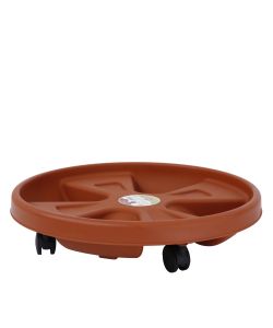 Stefanplast Sottovaso con Ruote - Coccio - Diametro 35 cm