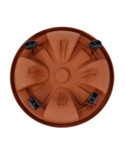 Stefanplast Sottovaso con Ruote - Coccio - Diametro 35 cm