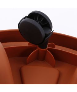 Stefanplast Sottovaso con Ruote - Coccio - Diametro 35 cm