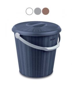 Pattumiera Tonda Elegance Grigio L 10 Stefanpl