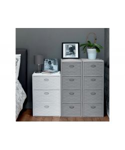 Stefanplast Cassettiera Elegance Bianca 3 Cassetti 30x40 H 60 cm - Polipropilene Super Resistente - Montata con Ruote