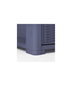 Stefanplast Cassettiera 4 Posti Elegance Blu Navy 30x40 H80 cm - Polipropilene - Super Resistente - Fornita Montata