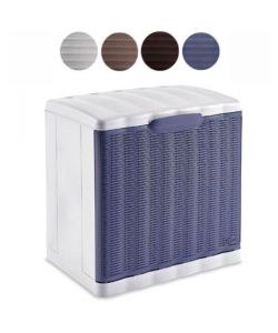 Stefanplast Scarpiera Elegance Bianca Componibile 40x30x40 cm - Anta a Ribalta - Doppia Profondit - Design Intreccio