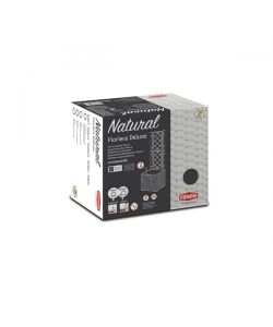 Fioriera Natural Deluxe quadrata con Spalliera 43x43x142 cm Antracite