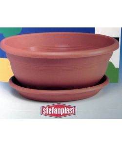 Stefanplast Vaso in Plastica - Colore Coccio -  50cm H 16cm
