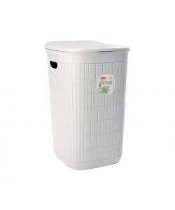 Stefanplast Portabiancheria Domus Plastica Bianco Polvere - 37x36x56cm