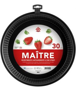 Home Stampo Crostata Antiaderente 30 cm Antracite Rotondo Lavabile