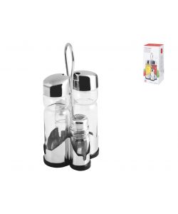 Oliera in vetro e inox