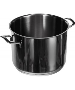 H&H Pentola inox Elodie 22 cm 6,5 L fondo induzione argento cucina