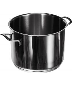 H&H Pentola inox Elodie 22 cm 6,5 L fondo induzione argento cucina