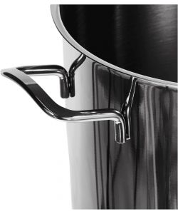 H&H Pentola inox Elodie 22 cm 6,5 L fondo induzione argento cucina