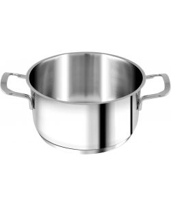 HeH Casseruola Inox Elodie 20 cm Argento con Fondo Induzione e Manici