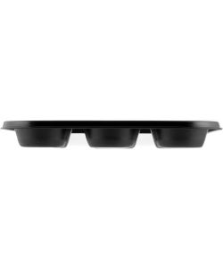 Home Stampo Muffin Antiaderente 12 Posti Nero 35x27x3.5 cm