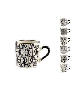 Tazza caff decoro assortito