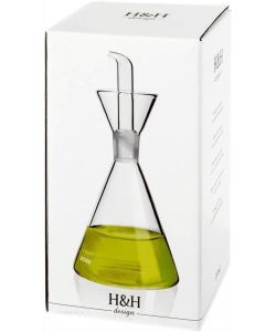 Ampolla Conica Vetro Borosilicato Trasparente 350 ml Lavabile