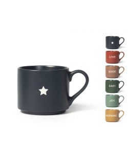 DOPLA Tazza Jumbo Mix&Match Colori Assortiti 380 cc Set da 6