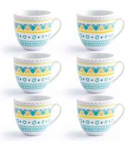 Royal Norfolk Set 6 Tazzine da Caff� in Porcellana Surreal Spring 90cc