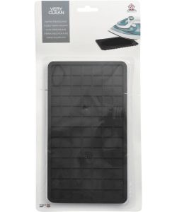 Home Tappetino Appoggio Ferro da Stiro Nero 24x13,5 cm Silicone Termoisolante