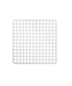 Defender Tappeto Lavello PVC Bianco 29x29 cm per Protezione Stoviglie