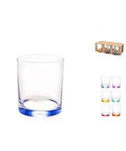 Bicchieri Flash in Vetro Confezione 6 Colorati 28 cl Lavabili