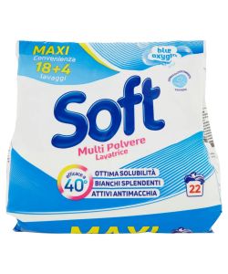 Soft Detersivo Lavatrice Blue Oxygen Polvere 1,32 kg Freschezza Classica
