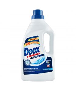 Deox Detersivo Lavatrice Liquido Classico 1200 ml - Profumo di Pulito - 24 Lavaggi