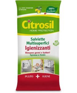 CITROSIL Salviette Igienizzanti Multisuperfici Limone 40 Panni