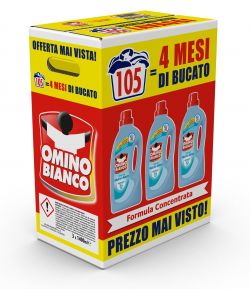 Omino Bianco lavatrice x3