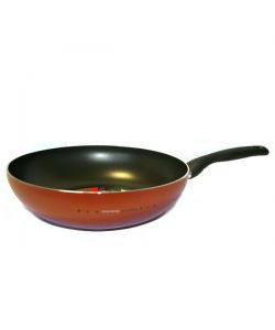 Wok 28 cm 1 Manico Moneta Zecchino