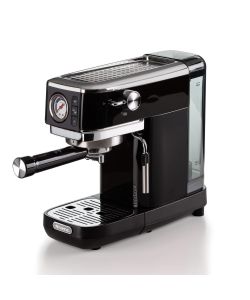 Ariete Macchina Caffè Espresso Slim 1300W Nero con Maxi-Cappuccino