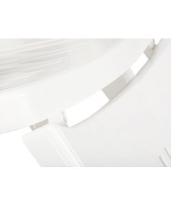 Lettino Pieghevole Cancun Bianco 72x190 cm con Ruote e Schienale Regolabile